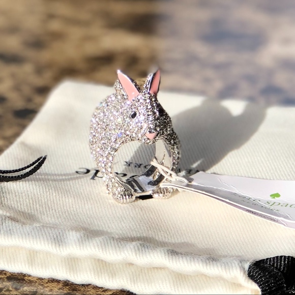 kate spade Jewelry - Kate Spade Rabbit Bunny Ring Size 5 with Dust Bag